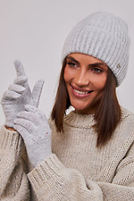 Damskie rękawiczki dotykowe Missy ART w kolorze jasnoszarym Garne 4496448 zdjęcie №1