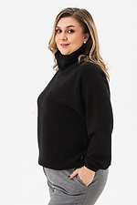 Damski miękki sweter JEREMIAH czarny z szerokim golfem, oversize Garne 3042454 zdjęcie №7