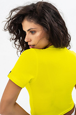 Modny damski bawełniany top CARMI żółty oversize Garne 3042466 zdjęcie №8