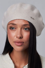 Damski beret z polarową podszewką, szampański Garne 4496480 zdjęcie №1