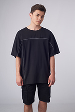 Koszulka oversize Ronin Custom Wear refleksyjna czarna Custom Wear 8025601 zdjęcie №4