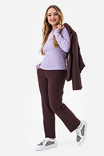 Elegancki damski klasyczny garnitur KAMELIA w kolorze bordowym Garne 3034736 zdjęcie №8