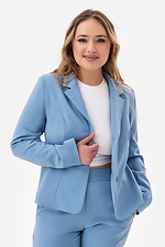 Elegancki damski klasyczny garnitur KAMELIA w kolorze błękitnym Garne 3034738 zdjęcie №3