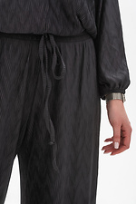 Letni grafitowy komplet MIAM z lekkiej teksturowanej tkaniny Plus Size Garne 3034739 zdjęcie №9