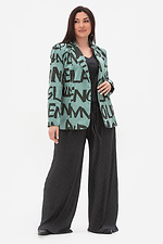 Letni grafitowy komplet MIAM z lekkiej teksturowanej tkaniny Plus Size Garne 3034739 zdjęcie №15