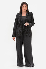 Letni grafitowy komplet MIAM z lekkiej teksturowanej tkaniny Plus Size Garne 3034739 zdjęcie №16